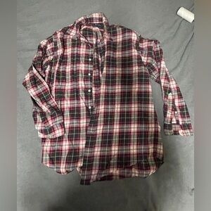 Ralph Lauren Shirt Mens Large Pink Red Plaid Long Sleeve Button Down Front Blake